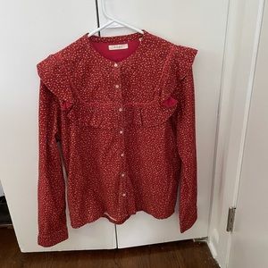 DOEN Austen Top | California Burgundy Wildflower